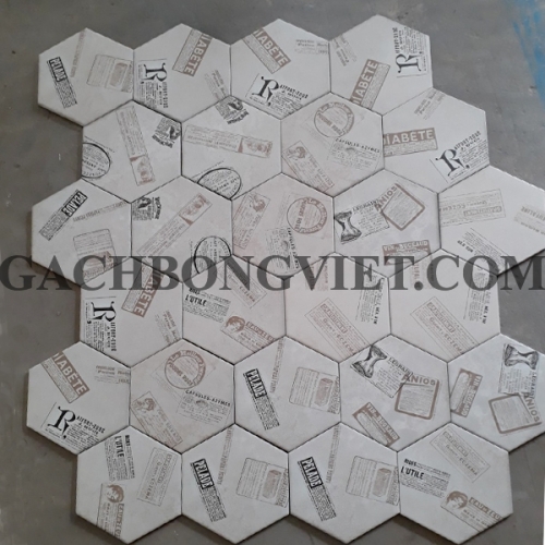 Gạch bông men lục giác, LGM-011