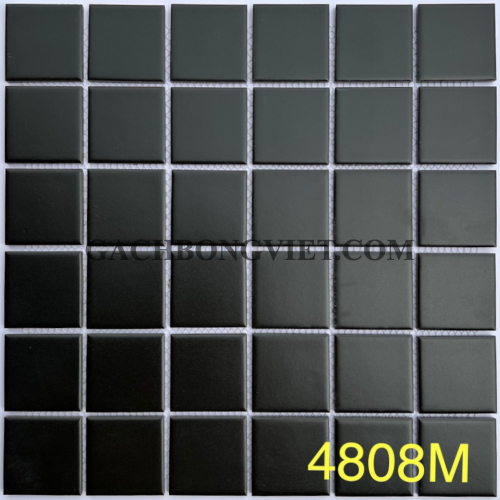 Gạch mosaic đen mờ, 4808M