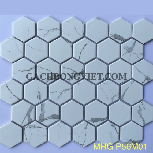 Gạch mosaic lục giác, M01